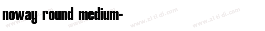 noway round medium字体转换